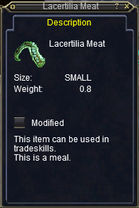 Lacertilia Meat